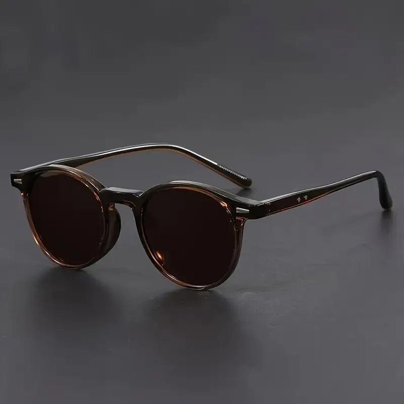 Men's Sunglasses RetroView – Occhiali da sole uomo tondi tartarugati con montatura leggera