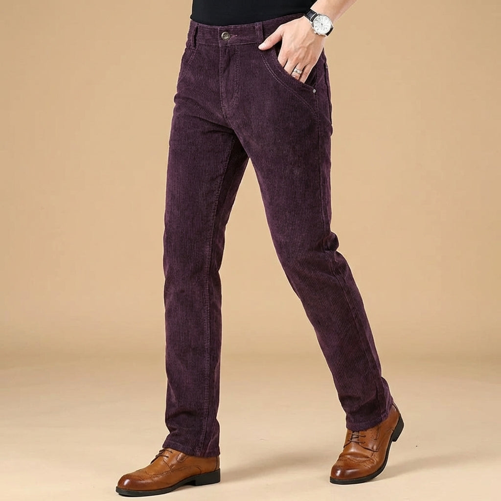 Pantaloni in velluto a coste da uomo: vestibilità comoda e su misura