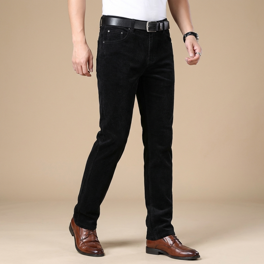 Pantaloni in velluto a coste da uomo: vestibilità comoda e su misura