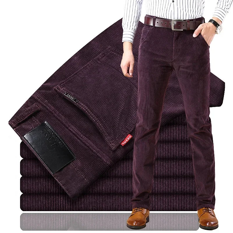 Pantaloni in velluto a coste da uomo: vestibilità comoda e su misura