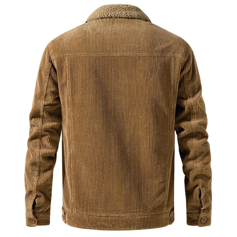 Giacca in pile ultracalda da uomo: colletto elegante e comfort
