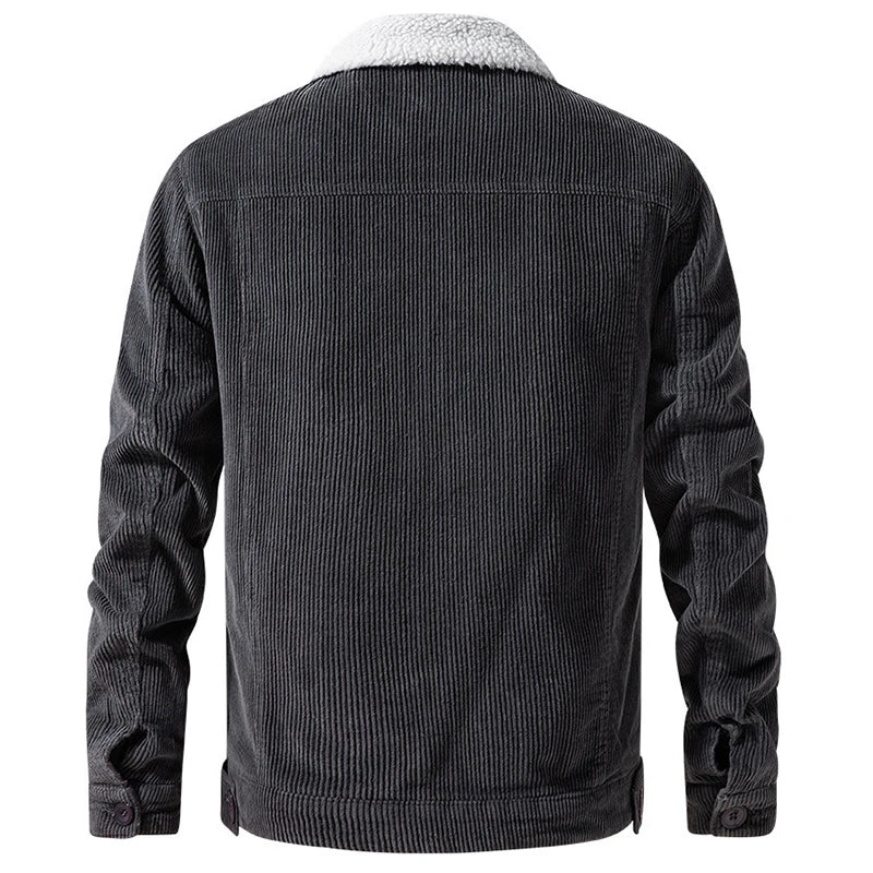 Giacca in pile ultracalda da uomo: colletto elegante e comfort