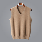 Gilet in maglia con scollo a V da uomo | Stratificazione casual intelligente