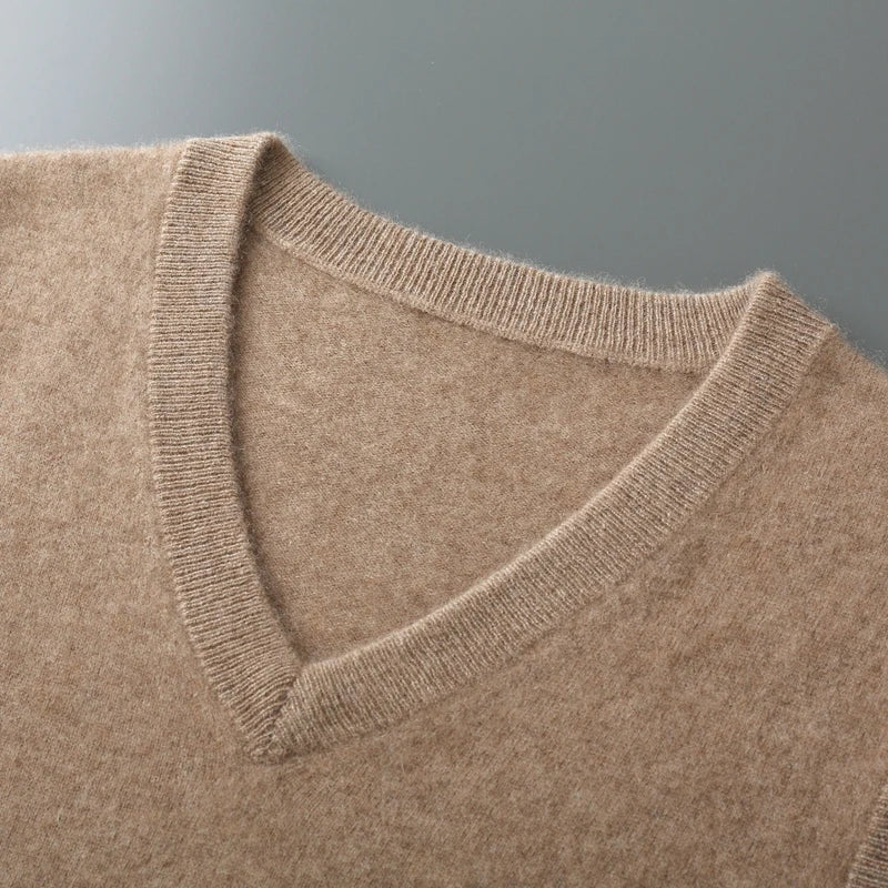 Gilet in maglia con scollo a V da uomo | Stratificazione casual intelligente