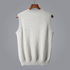 Gilet in maglia con scollo a V da uomo | Stratificazione casual intelligente