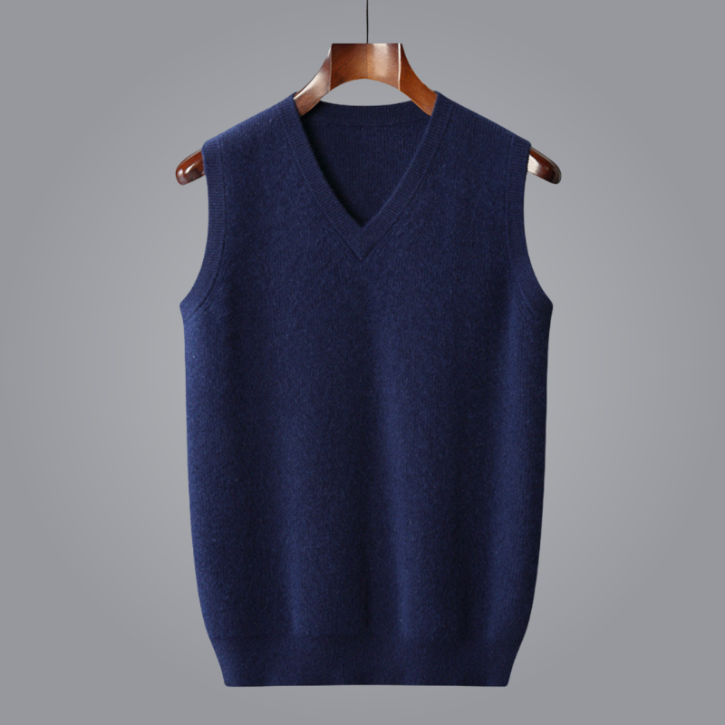 Gilet in maglia con scollo a V da uomo | Stratificazione casual intelligente