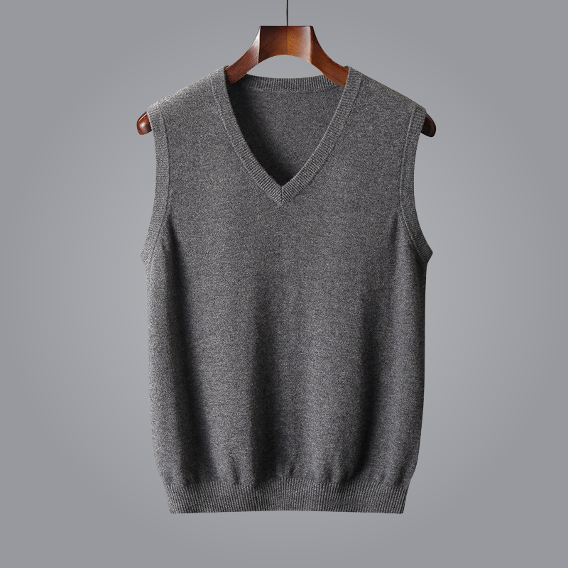 Gilet in maglia con scollo a V da uomo | Stratificazione casual intelligente
