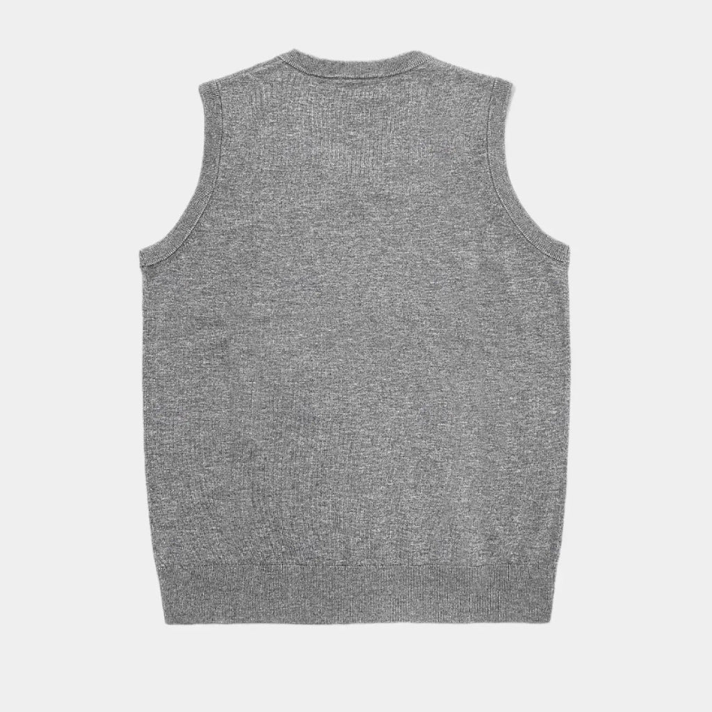 Gilet in maglia con scollo a V da uomo | Ideale per strati eleganti