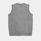 Gilet in maglia con scollo a V da uomo | Ideale per strati eleganti