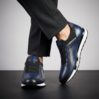 Scarpe eleganti brogue in pelle velour da uomo