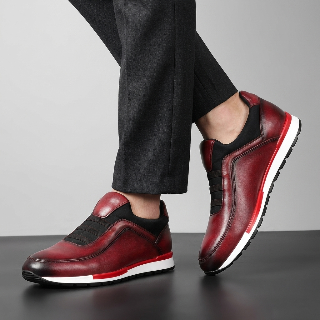 Scarpe eleganti brogue in pelle velour da uomo