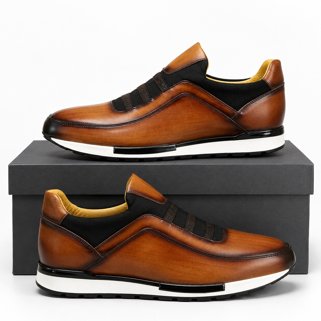 Scarpe eleganti brogue in pelle velour da uomo