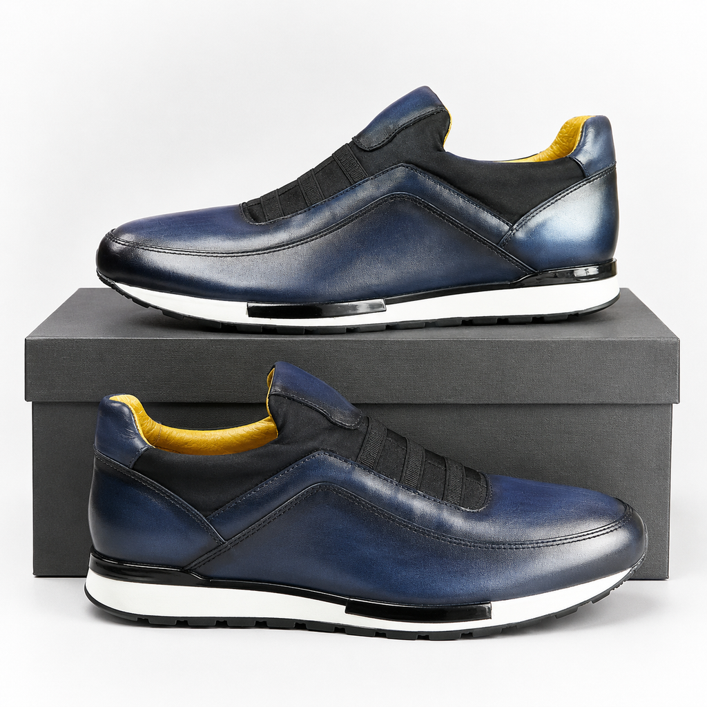 Scarpe eleganti brogue in pelle velour da uomo