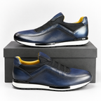 Scarpe eleganti brogue in pelle velour da uomo