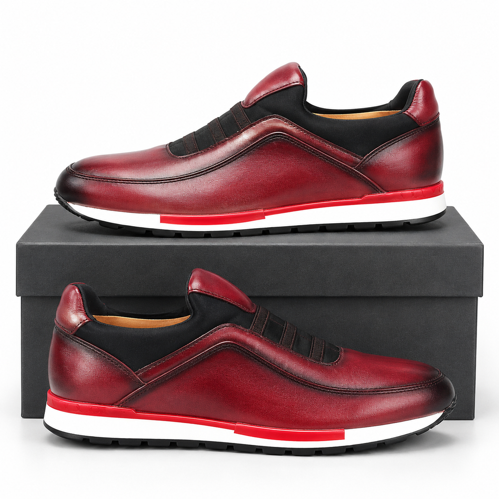 Scarpe eleganti brogue in pelle velour da uomo