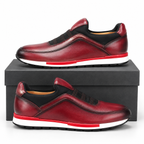 Scarpe eleganti brogue in pelle velour da uomo