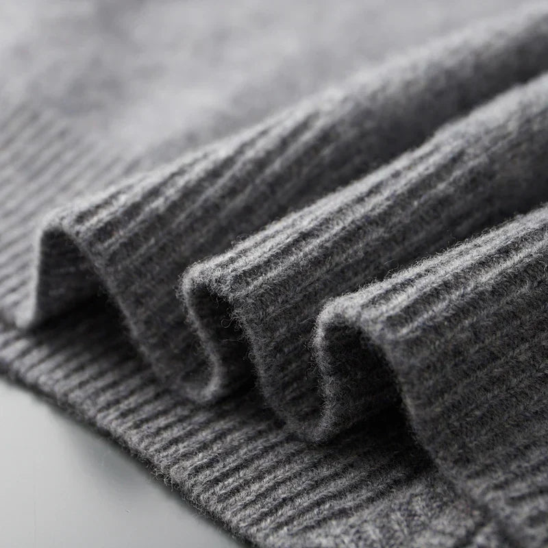 Giacca cardigan con zip intera versatile da uomo
