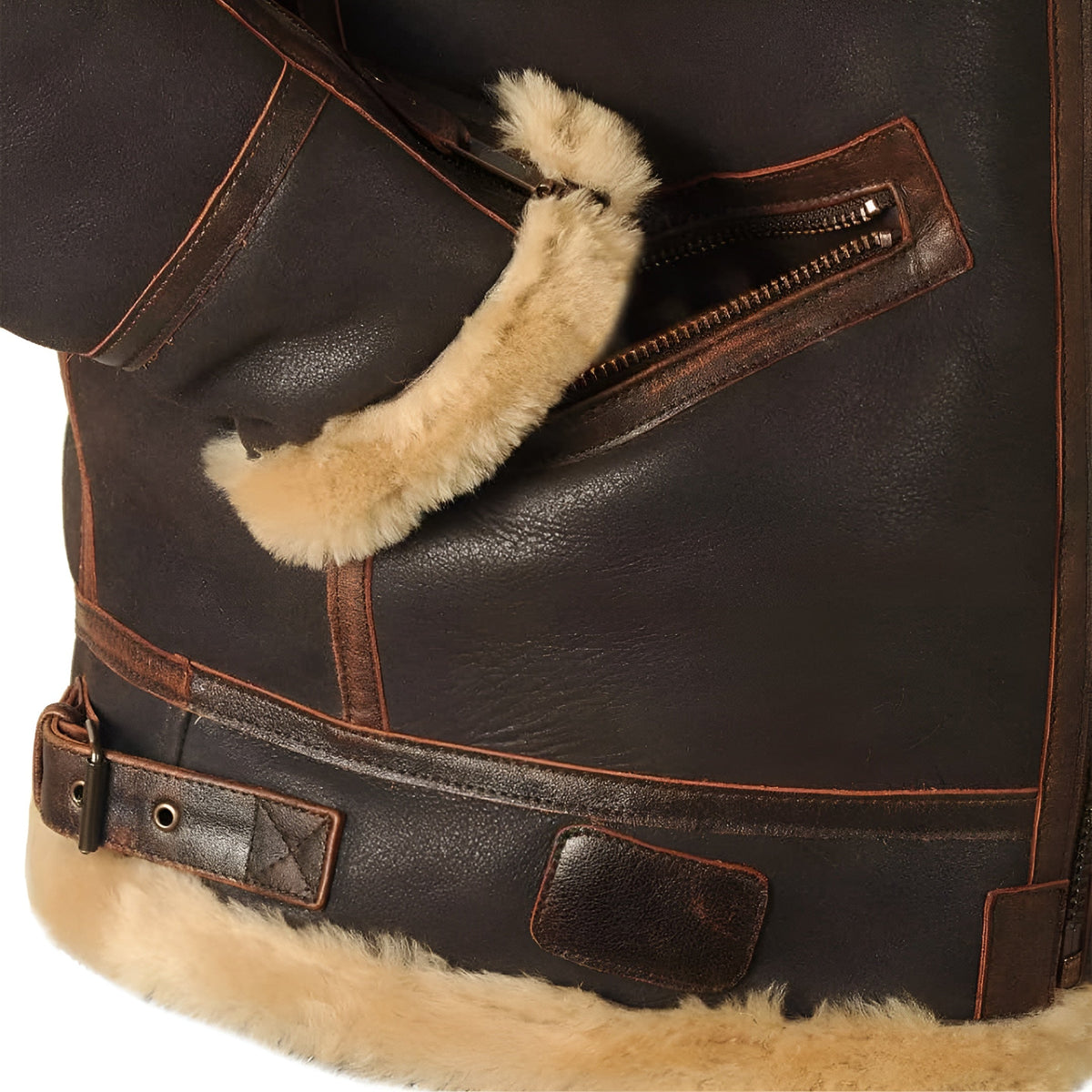 Calda giacca da pilota da uomo - Classico stile aviatore