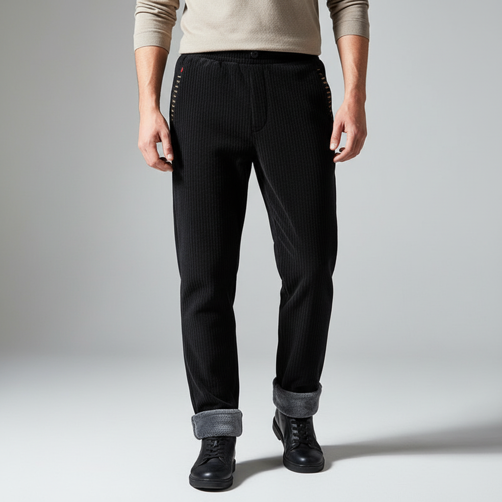 Caldi pantaloni a coste da uomo per il massimo comfort invernale