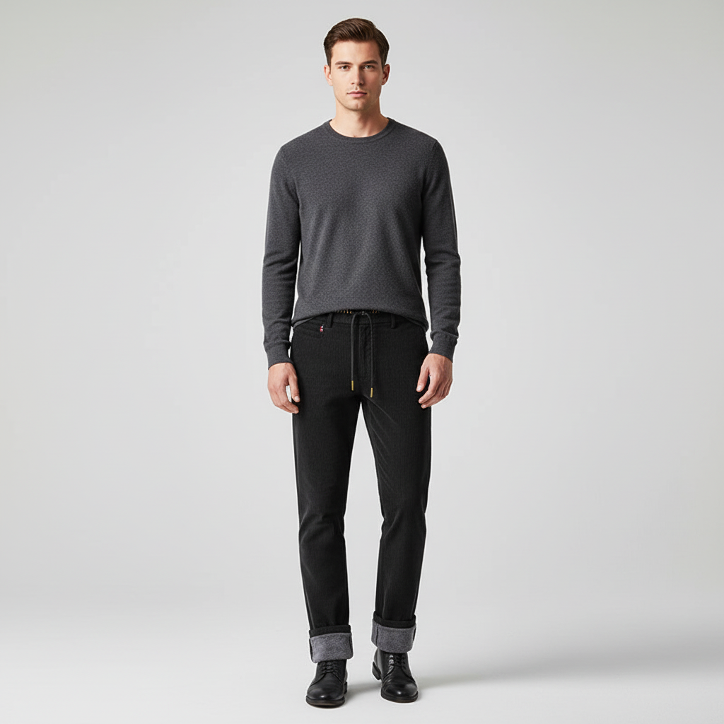Caldi pantaloni a coste da uomo per il massimo comfort invernale