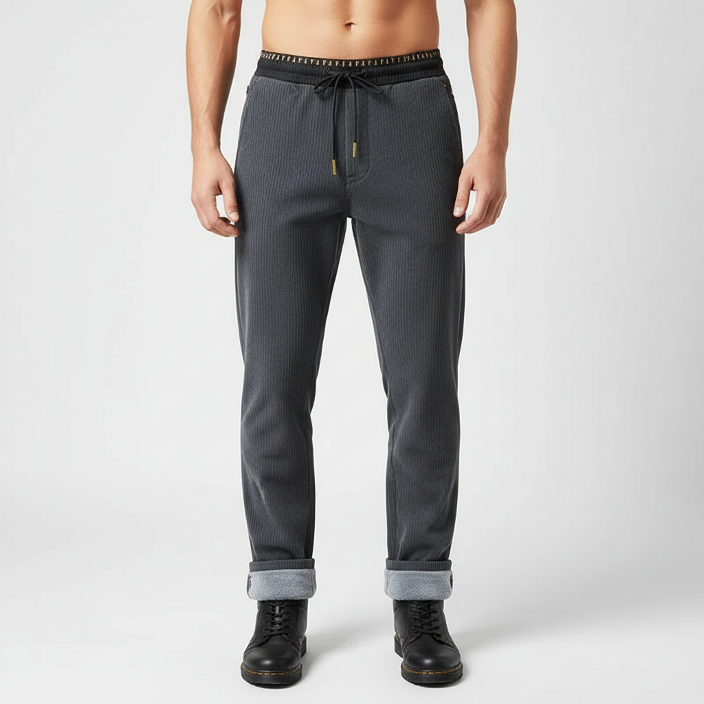 Caldi pantaloni a coste da uomo per il massimo comfort invernale