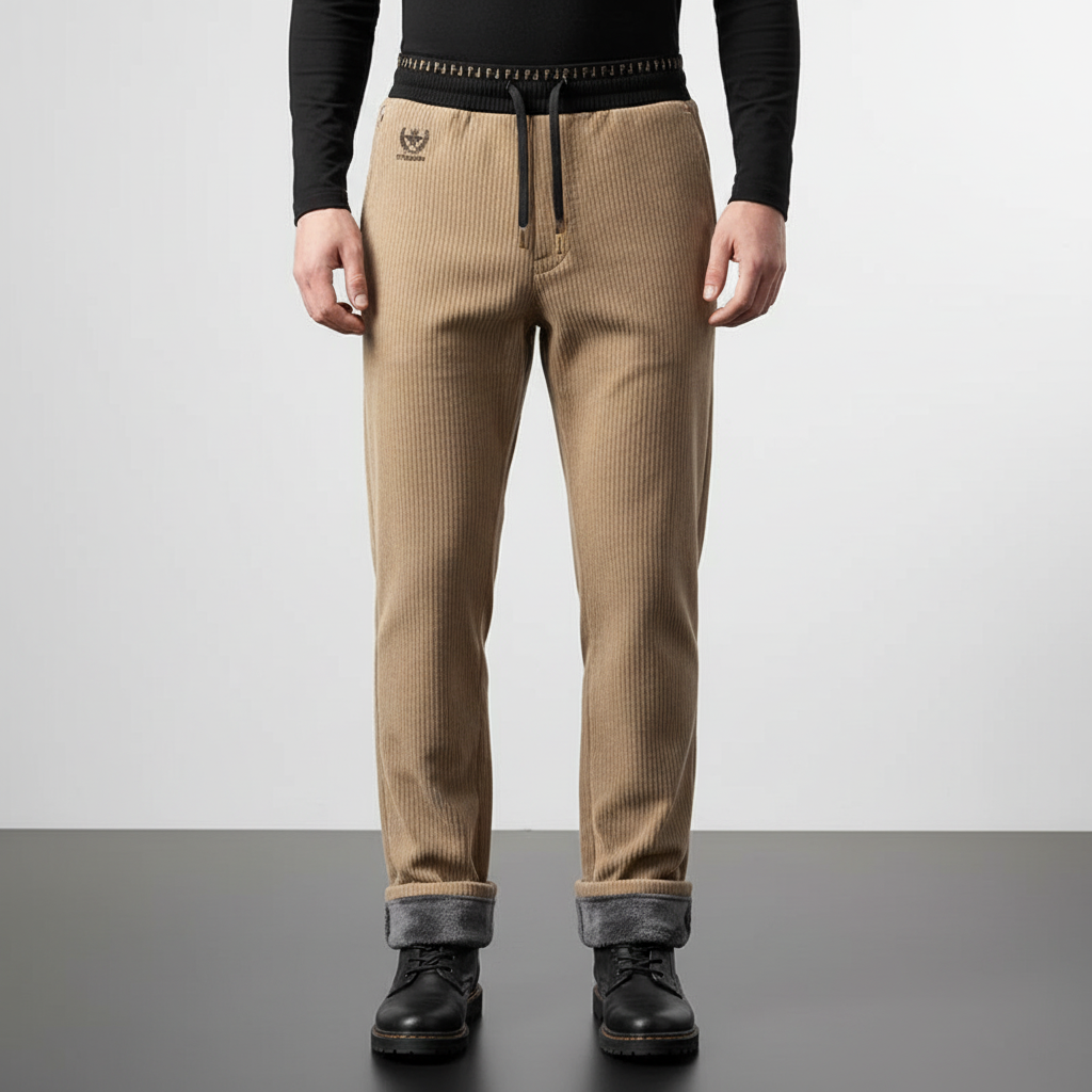 Caldi pantaloni a coste da uomo per il massimo comfort invernale