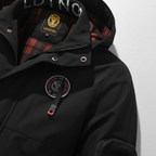 Giacca outdoor impermeabile da uomo con fodera a quadri