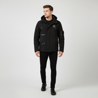 Giacca outdoor impermeabile da uomo con fodera a quadri