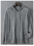 Maglione da uomo in lana e cashmere, morbido e caldo pullover in maglia, lavare solo a mano