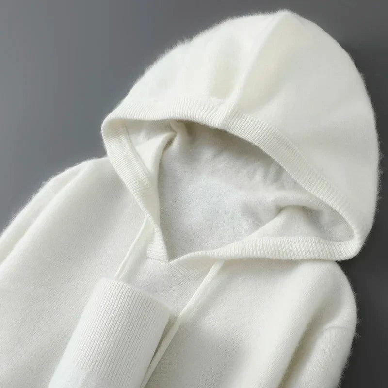 Maglione da uomo in lana e cashmere, morbido e caldo pullover in maglia, lavare solo a mano