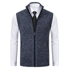 Gilet da uomo in maglia con zip: stratificazione elegante e calore