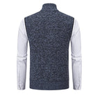 Gilet da uomo in maglia con zip: stratificazione elegante e calore