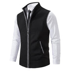 Gilet da uomo in maglia con zip: stratificazione elegante e calore