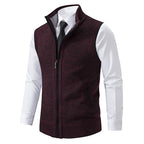 Gilet da uomo in maglia con zip: stratificazione elegante e calore