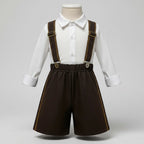 Costume da uomo per Halloween, Oktoberfest, da donna, con pantaloni in pelle e vestito Dirndl