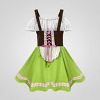 Costume da uomo per Halloween, Oktoberfest, da donna, con pantaloni in pelle e vestito Dirndl
