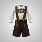 Costume da uomo per Halloween, Oktoberfest, da donna, con pantaloni in pelle e vestito Dirndl