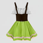 Costume da uomo per Halloween, Oktoberfest, da donna, con pantaloni in pelle e vestito Dirndl