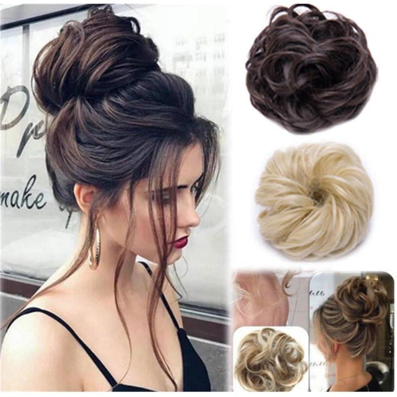 Messy Bun Finto Chignon Elastico