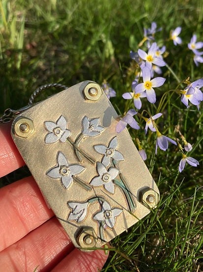 Mini Flower Press | Compattatore di fiori | Creatore di ricordi botanici | Strumento creativo portatile