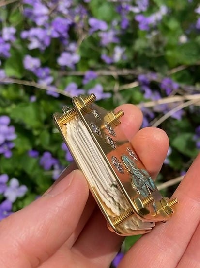 Mini Flower Press | Compattatore di fiori | Creatore di ricordi botanici | Strumento creativo portatile