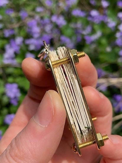 Mini Flower Press | Compattatore di fiori | Creatore di ricordi botanici | Strumento creativo portatile