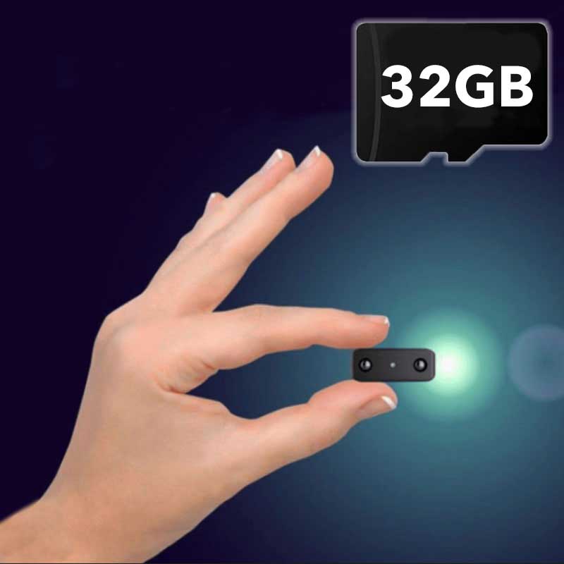 Mini Telecamera Audio HD, 1080P, Visione Notturna