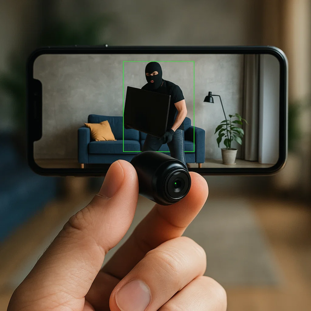 Mini telecamera wireless nascosta con audio per videosorveglianza domestica