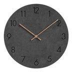 Orologio da parete minimalista scandinavo con lancette in legno e meccanismo silenzioso