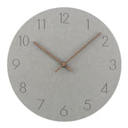 Orologio da parete minimalista scandinavo con lancette in legno e meccanismo silenzioso