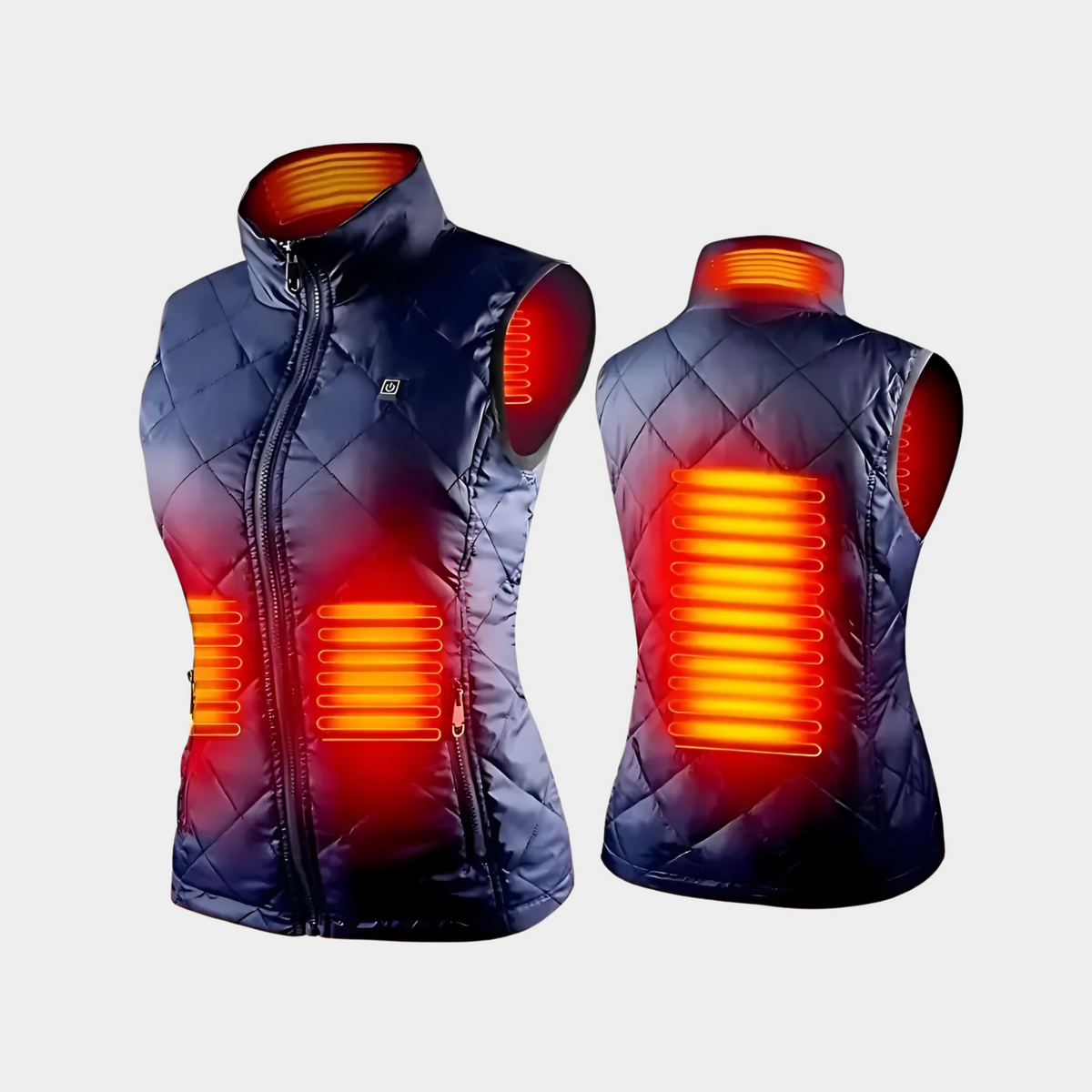 Gilet riscaldato da donna: 9 zone, doppio controllo