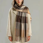 Lussuosa Sciarpa In Lana Cashmere