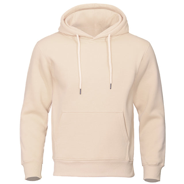 Felpa con cappuccio casual da uomo per tutti i giorni con tasca a marsupio