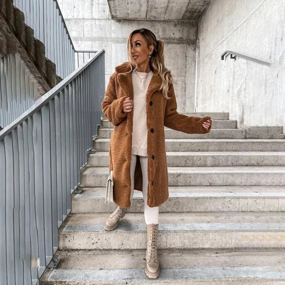 Cappotto lungo e accogliente da donna
